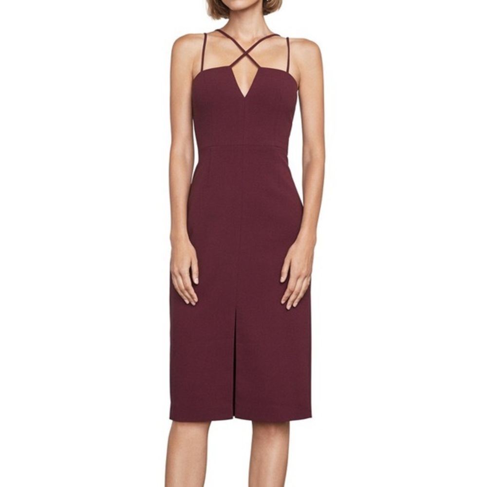 BCBG Maroon Strappy Dress 2